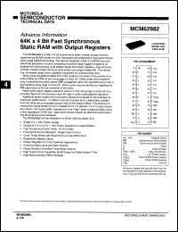 Click here to download MCM62982J20R2 Datasheet