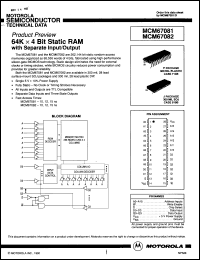 Click here to download MCM67081J10 Datasheet