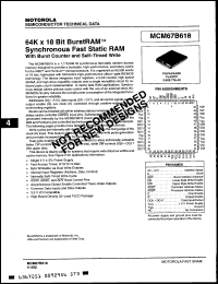 Click here to download MCM67B618AZP9 Datasheet