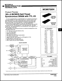Click here to download MCM67Q004WJ Datasheet