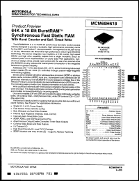 Click here to download MCM69H618FN10 Datasheet