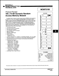 Click here to download MCM72100SG70 Datasheet