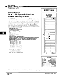 Click here to download MCM72800SG70 Datasheet