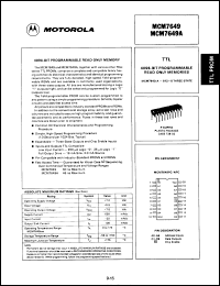 Click here to download MCM7649APCD Datasheet