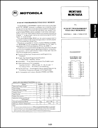 Click here to download MCM7685PCD Datasheet