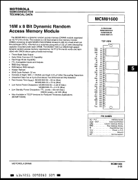 Click here to download MCM8T1600S70 Datasheet