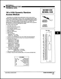 Click here to download MCM8L1430S60 Datasheet