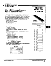 Click here to download MCM8L4000S80 Datasheet
