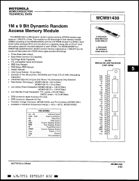 Click here to download MCM91430S60 Datasheet
