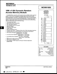 Click here to download MCM91600S70 Datasheet