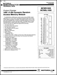 Click here to download MCM9L1600S80 Datasheet