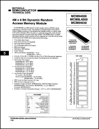 Click here to download MCM9L4000LH70 Datasheet