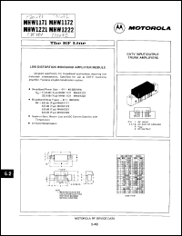 Click here to download MHW1171 Datasheet