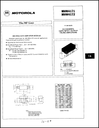 Click here to download MHW4172 Datasheet