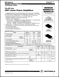 Click here to download MHW926 Datasheet