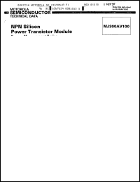 Click here to download MJ300AV100 Datasheet