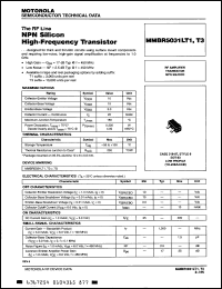 Click here to download MMBR5031LT3 Datasheet