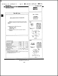 Click here to download MRF221 Datasheet