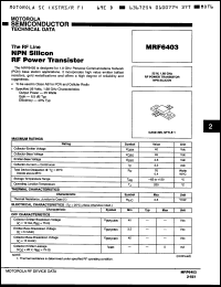 Click here to download MRF6403 Datasheet