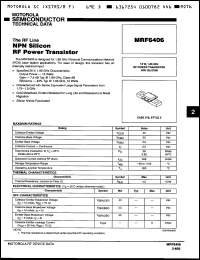 Click here to download MRF6406 Datasheet