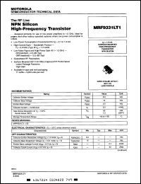 Click here to download MRF9331LT1 Datasheet