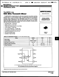 Click here to download MRFIC2002R2 Datasheet