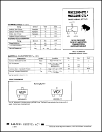 Click here to download MSC2295CT1 Datasheet