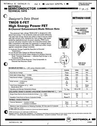 Click here to download MTH6N100E Datasheet