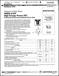 Click here to download MTM10N100E Datasheet