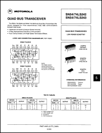 Click here to download SN54LS243DW Datasheet