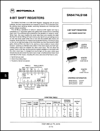 Click here to download SN74LS166NDS Datasheet