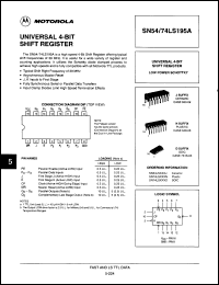 Click here to download SN74LS195AJD Datasheet