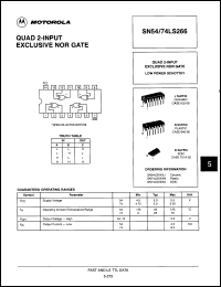 Click here to download SN74LS266DR2 Datasheet