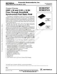 Click here to download MCM63F919ZP8 Datasheet