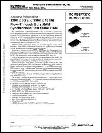 Click here to download MCM63F737KZP11R Datasheet