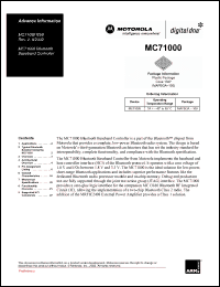 Click here to download MC71000 Datasheet