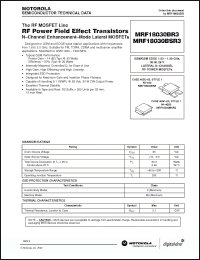 Click here to download MRF18030BR3 Datasheet