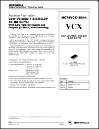 Click here to download MC74VCX16244 Datasheet