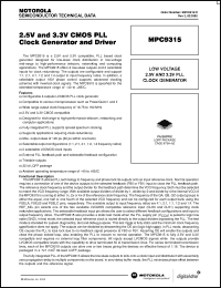 Click here to download MPC9315FA Datasheet