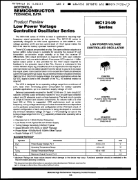 Click here to download MC12149P Datasheet