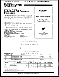 Click here to download MC12207D Datasheet