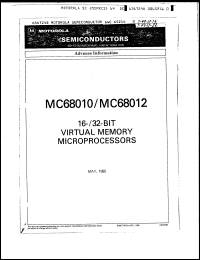 Click here to download MC68012IRC10 Datasheet