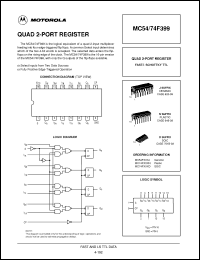 Click here to download MC74F399 Datasheet