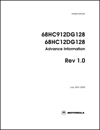 Click here to download 68HC12DG128PV8 Datasheet