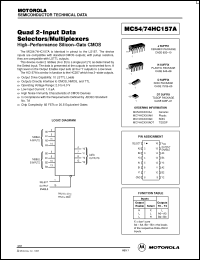 Click here to download MC54HC157A Datasheet