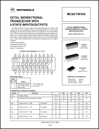 Click here to download MC74F245 Datasheet