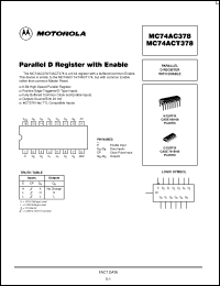 Click here to download MC74ACT378 Datasheet
