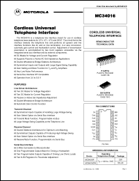 Click here to download MC34016 Datasheet