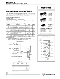 Click here to download MC14502B Datasheet