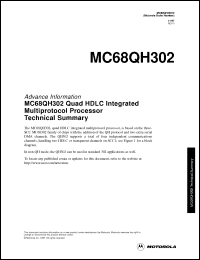 Click here to download MC68QH302PV20 Datasheet